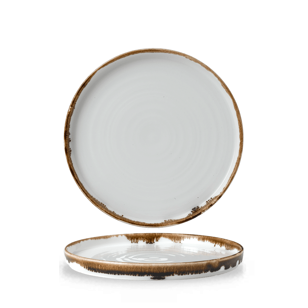 Harvest Natural  Walled Plate 8.67" Box 6