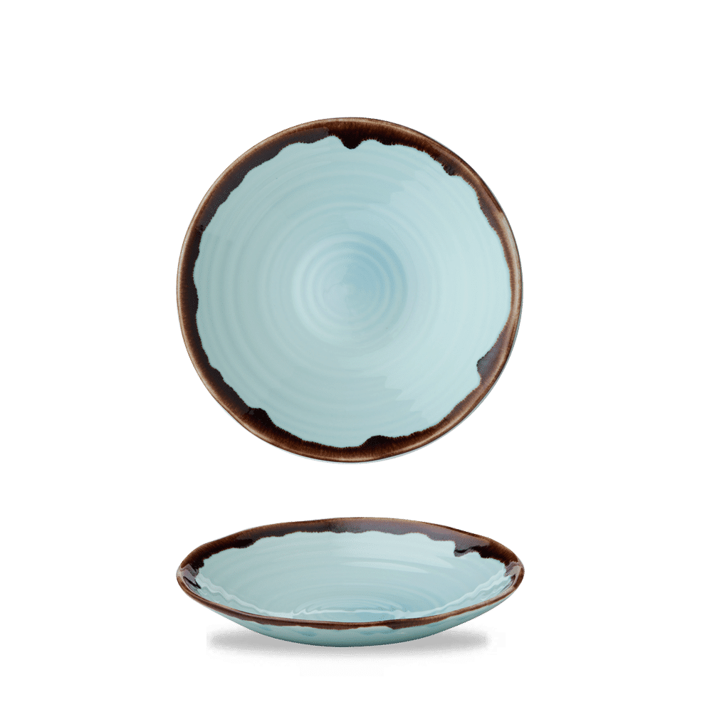 Harvest Turquoise  Organic Coupe Bowl 7.9" Box 12