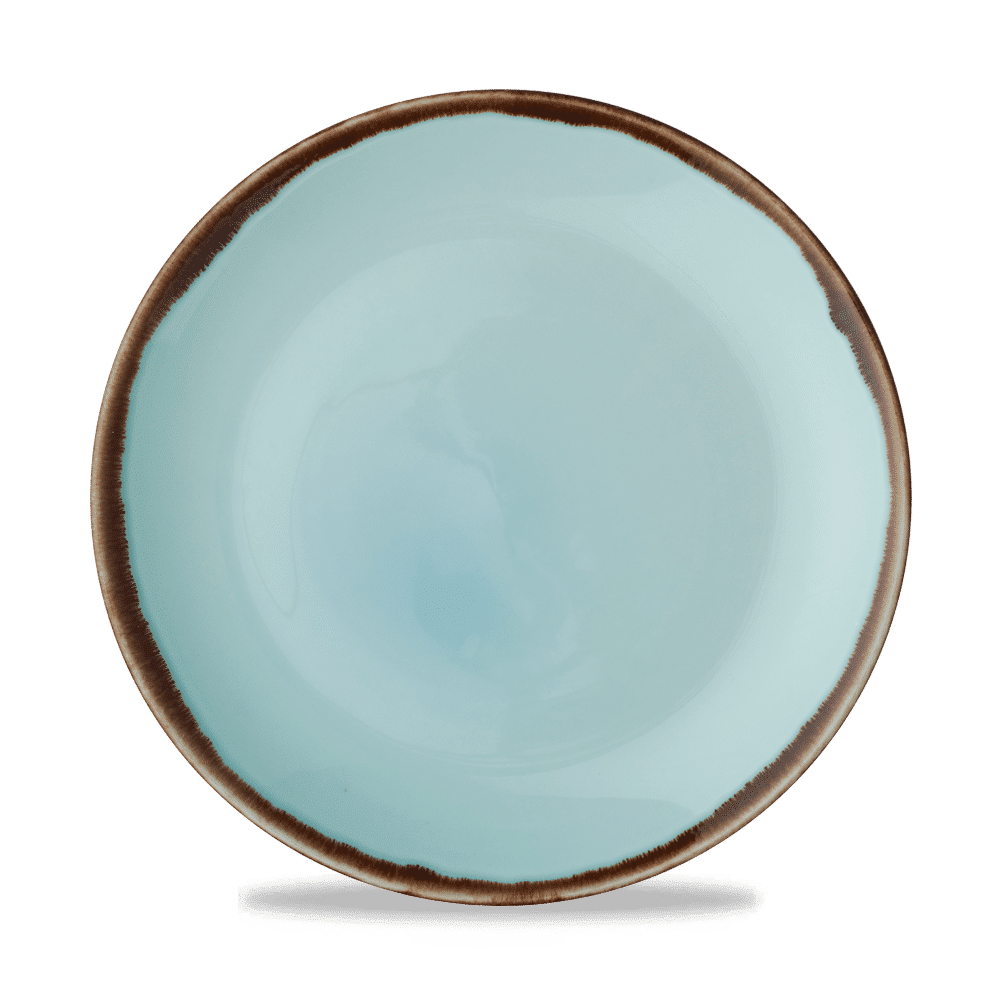 Harvest Turquoise  Coupe Plate 10.25" Box 12