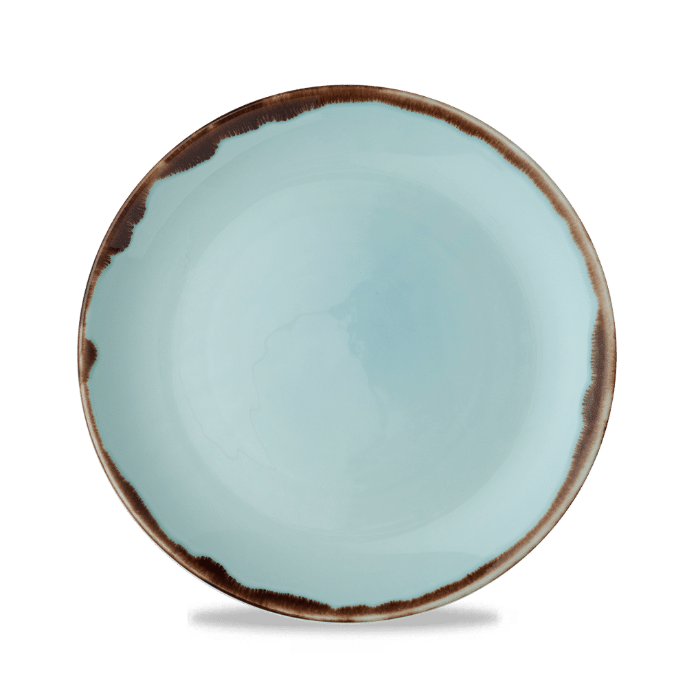 Harvest Turquoise  Coupe Plate 8.67" Box 12