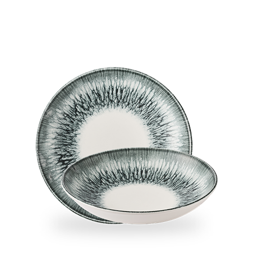LUME BLACK EVOLVE COUPE BOWL 9 3/4" Box of 12 (3-5 Working Days Delivery)