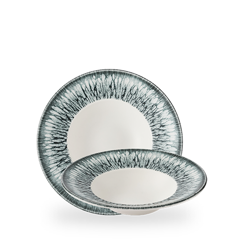 LUME BLACK PROFILE WIDE RIM BOWL 9 1/2" Box of 12 (3-5 Working Days Delivery)
