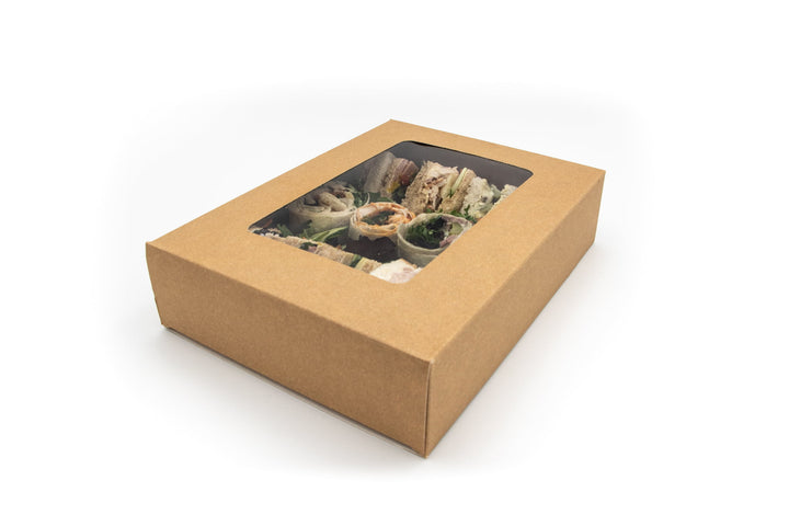 Small Kraft Platter Sleeve Pack of 50 (Box 5430054B) - Dimensions: 330 x 238 x 75mm