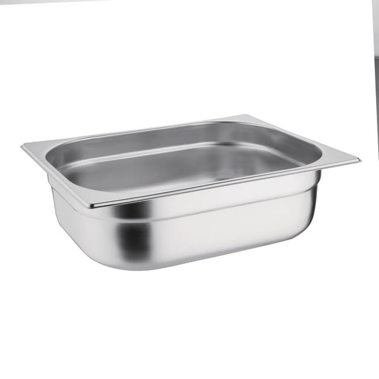Vogue Stainless Steel 1/2 Gastronorm Tray 100mm