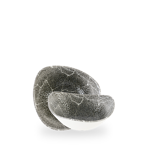 Kintsugi Reverse Quartz Black Lotus Bowl 7" Box of 12 (3-5 Working Days Delivery)
