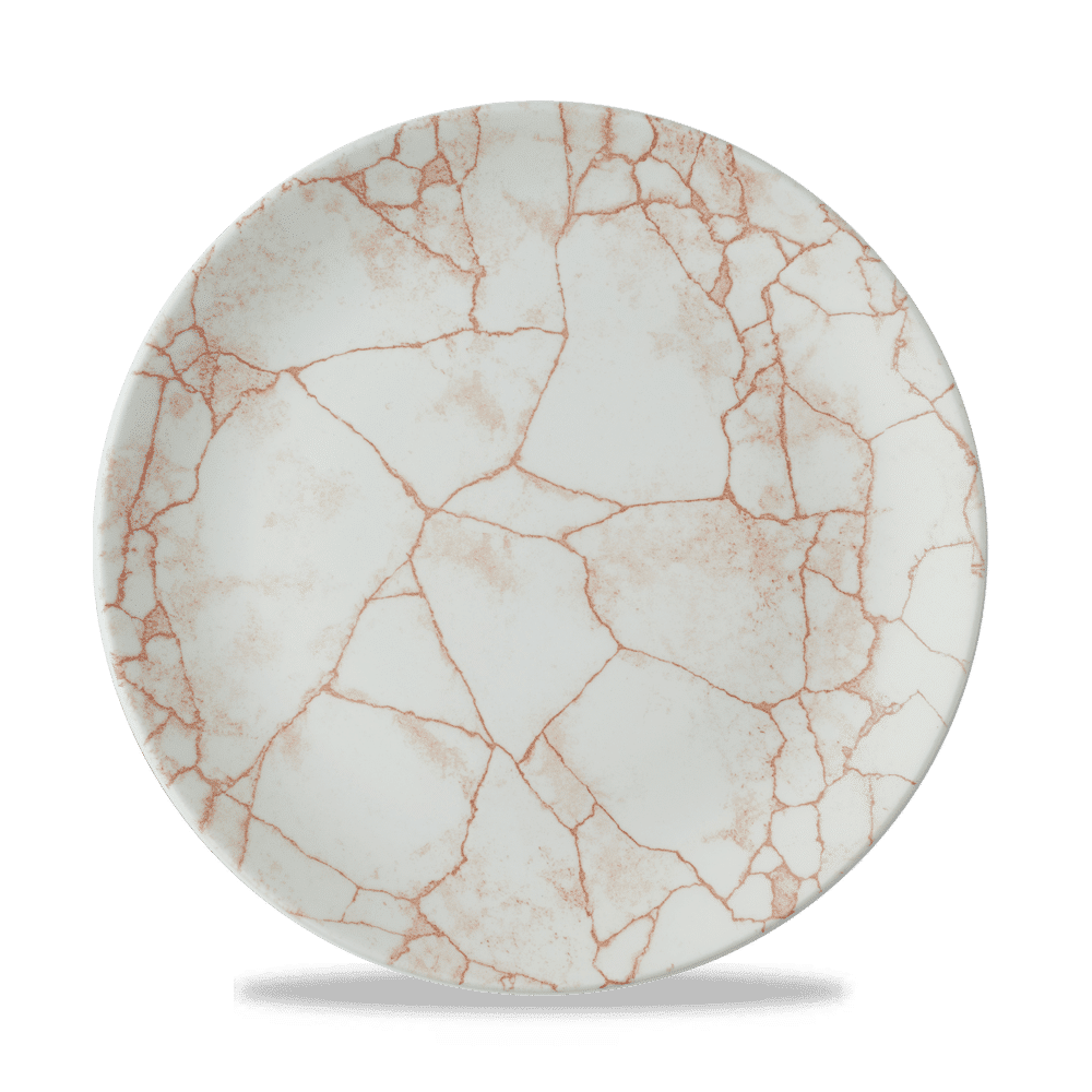 Studio Prints Kintsugi Coral Evolve Coupe Plate 10.25" Box 12