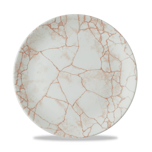 Studio Prints Kintsugi Coral Evolve Coupe Plate 10.25" Box of 12 (3-5 Working Days Delivery)