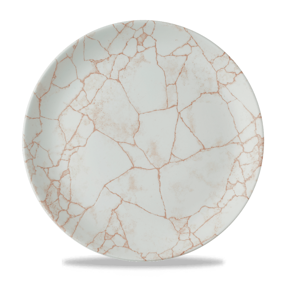 Studio Prints Kintsugi Coral Evolve Coupe Plate 11.25" Box 12