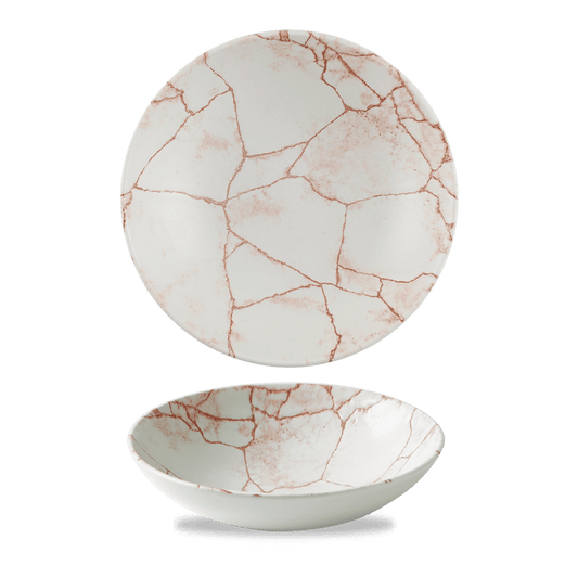 Studio Prints Kintsugi Coral Evolve Coupe Bowl 7.25" Box of 12 (3-5 Working Days Delivery)