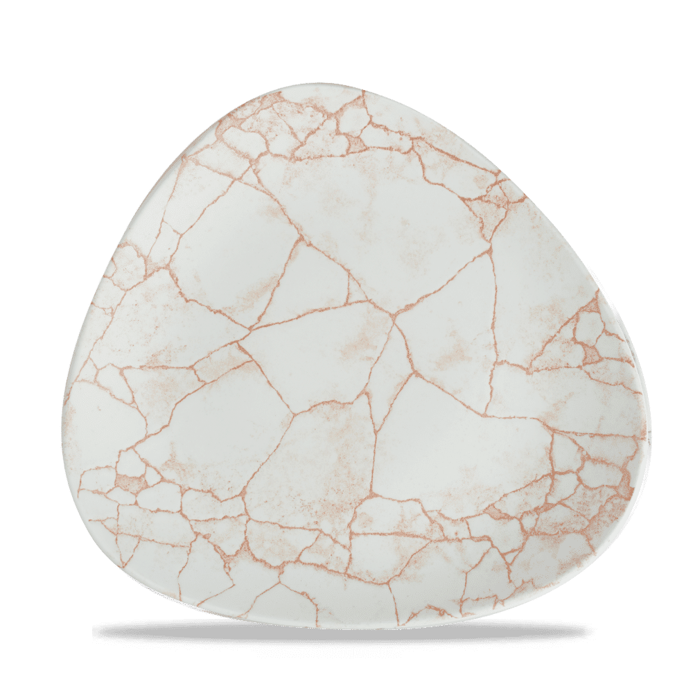 Studio Prints Kintsugi Coral Lotus Plate 11 1/4" Box 12