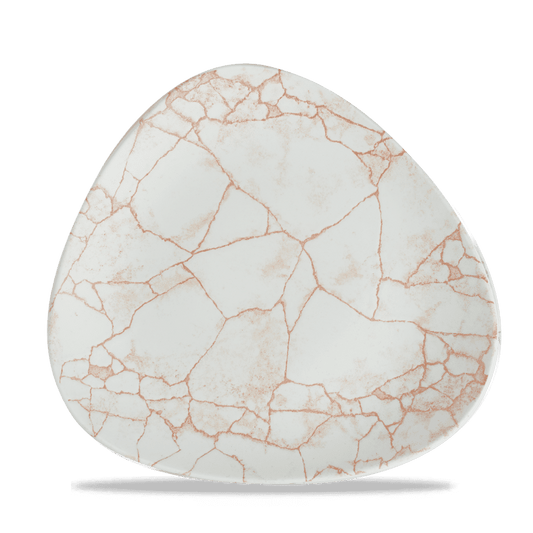 Studio Prints Kintsugi Coral Lotus Plate 11 1/4" Box of 12 (3-5 Working Days Delivery)