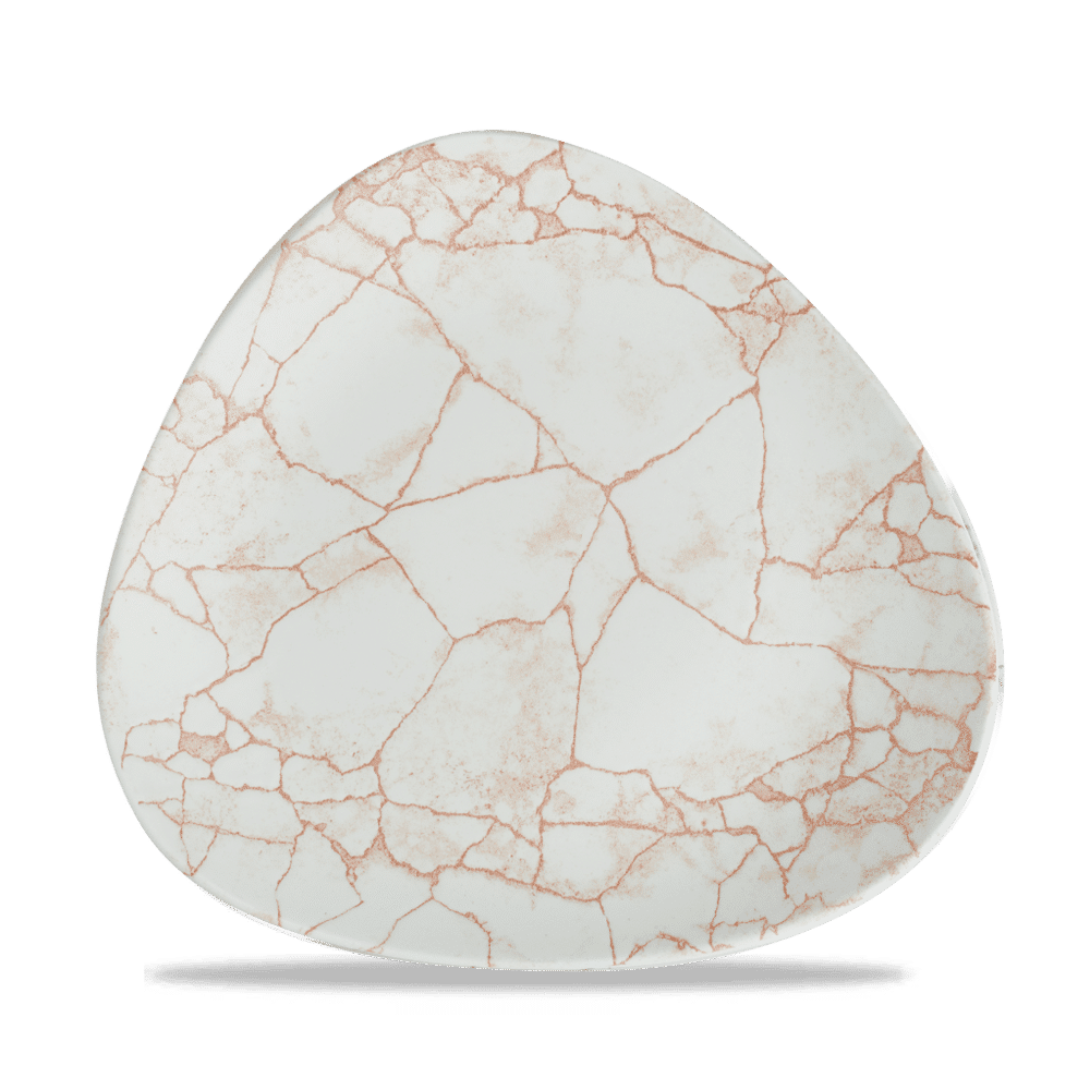 Studio Prints Kintsugi Coral Lotus Plate 9 5/8" Box 12
