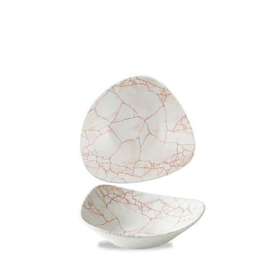 Studio Prints Kintsugi Coral Lotus Bowl 7" Box of 12 (3-5 Working Days Delivery)