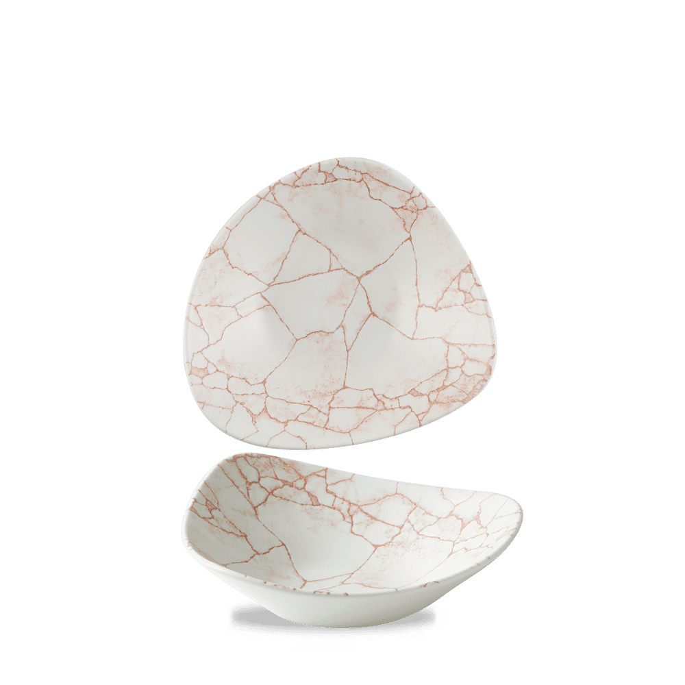 Studio Prints Kintsugi Coral Lotus Bowl 9" Box 12