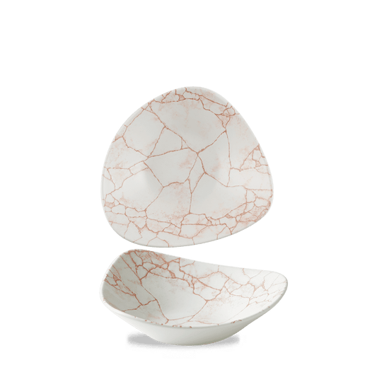 Studio Prints Kintsugi Coral Lotus Bowl 9" Box of 12 (3-5 Working Days Delivery)