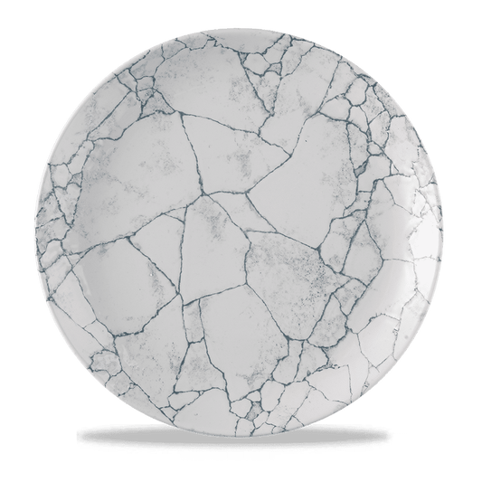Studio Prints Kintsugi Pearl Grey Evolve Coupe Plate 11.25" Box of 12 (3-5 Working Days Delivery)