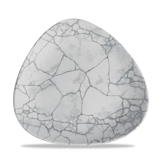 Studio Prints Kintsugi Pearl Grey Lotus Plate 9 5/8" Box of 12 (3-5 Working Days Delivery)