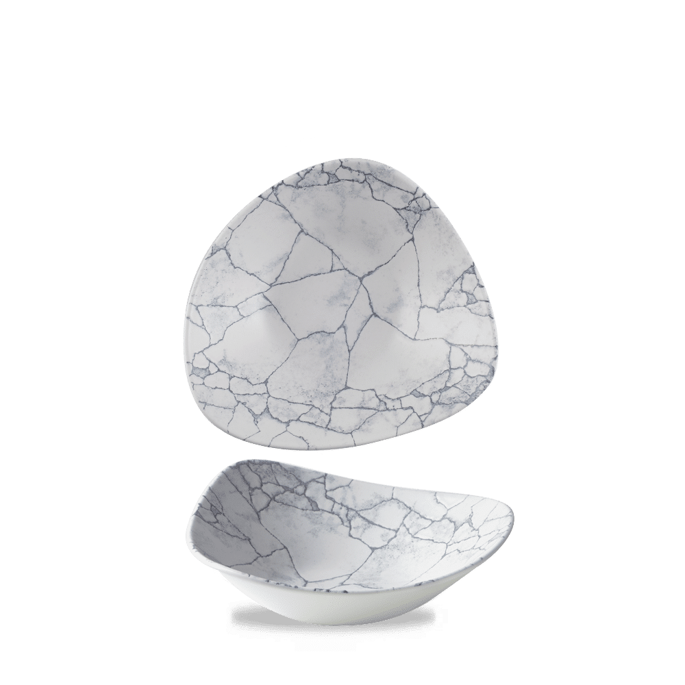 Studio Prints Kintsugi Pearl Grey Lotus Bowl 9" Box 12