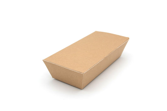 Standard Kraft Compostable Meal Box Pack of 150 Dimensions (L x W x D)250/220 x 125/95 x 60mm