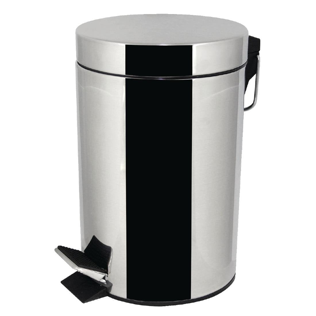 Bolero Pedal Bin Stainless Steel 3Ltr