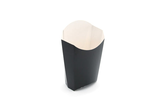 Large Black Compostable Chip Scoop Case of 1000 - 90 x 40 x 150mm