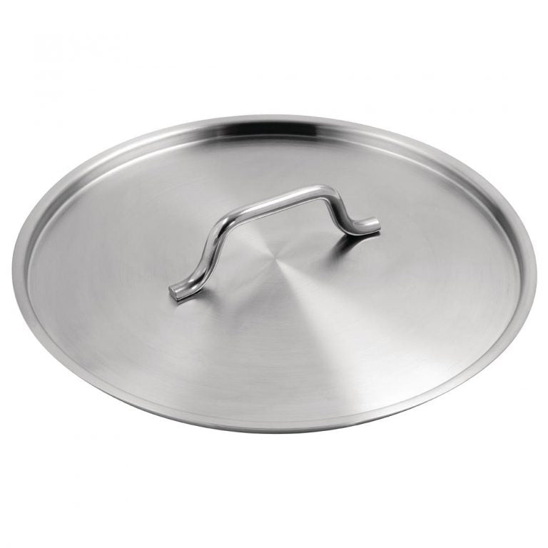 Vogue Stainless Steel Saucepan Lid 32cm - Size:32cm. Material: Stainless steel. Compatible with: FB698.