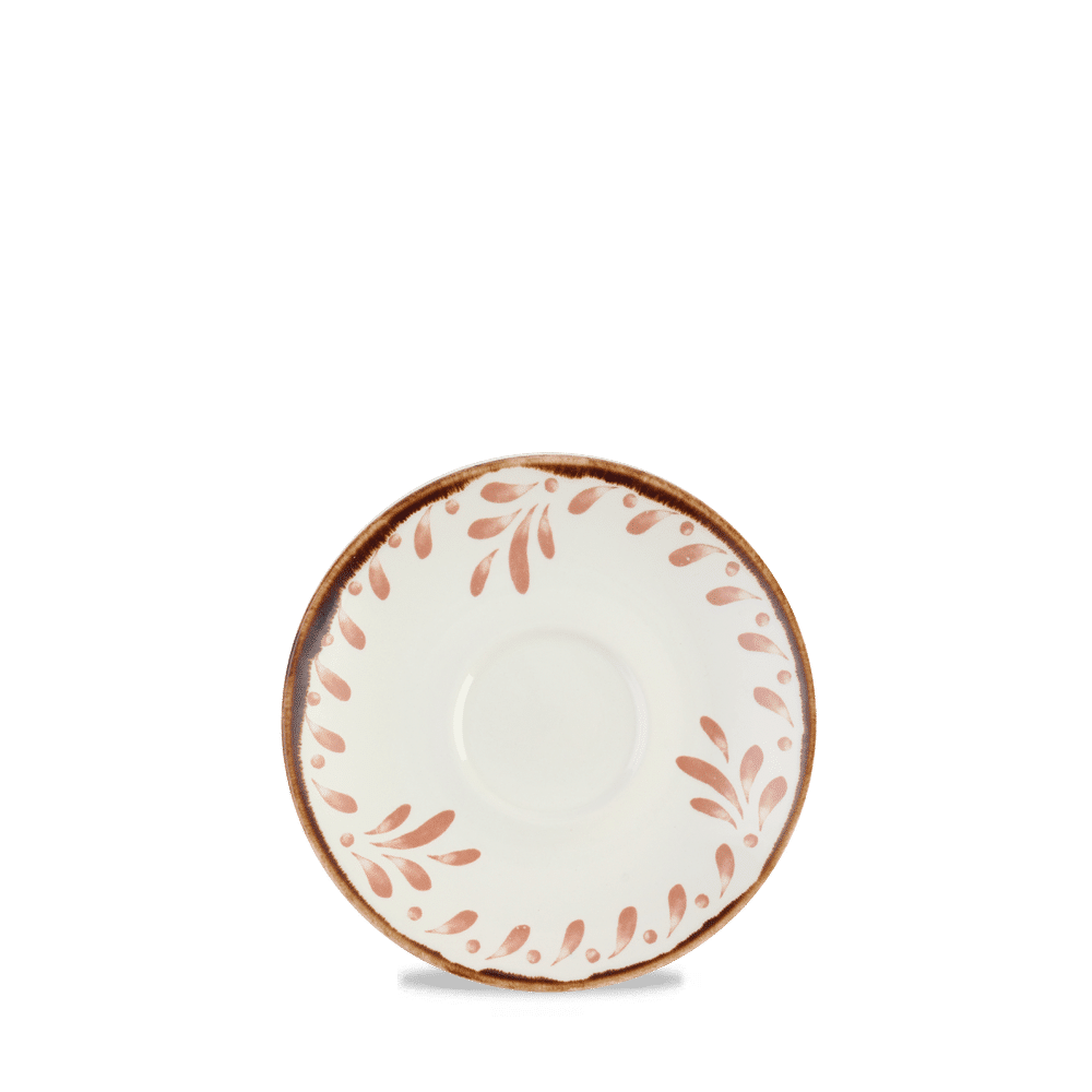 Harvest Mediterranean Terracotta  Cappuccino Saucer 6.25" Box 12