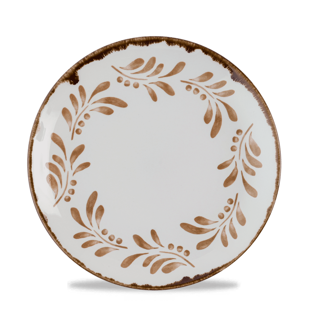 Harvest Mediterranean Terracotta  Coupe Plate 8.67" Box 12