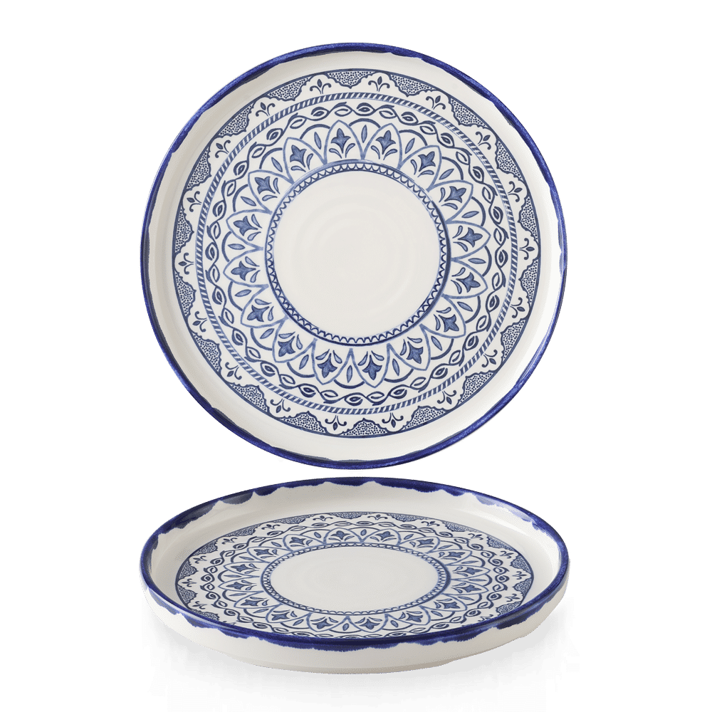 Harvest Mediterranean Moresque  Walled Plate 10 2/8" Box 6