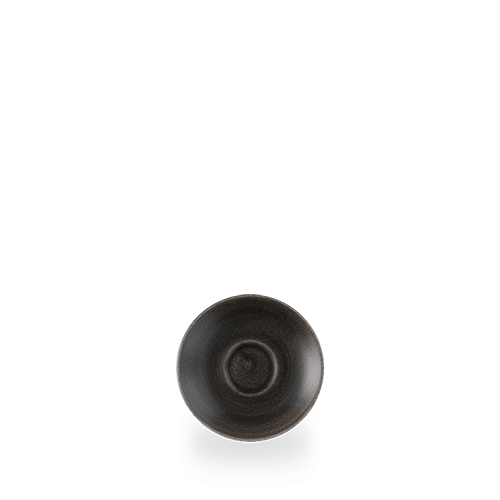 Monochrome Iron Black  Espresso Saucer 4.5" Box 12
