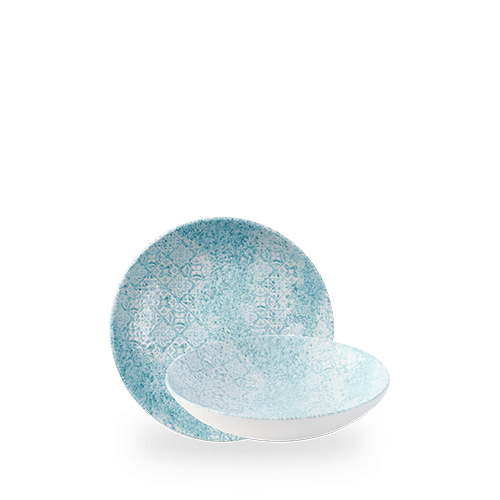 Med Tiles Aquamarine Evolve Coupe Bowl 7.25" Box of 12 (3-5 Working Days Delivery)