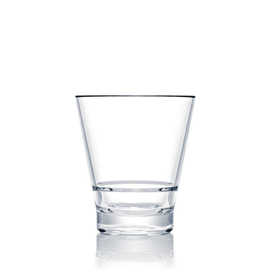 Polycarbonate Capella Stack Clear Short Double Rocks 14.5oz (41.5cl) Box of 12