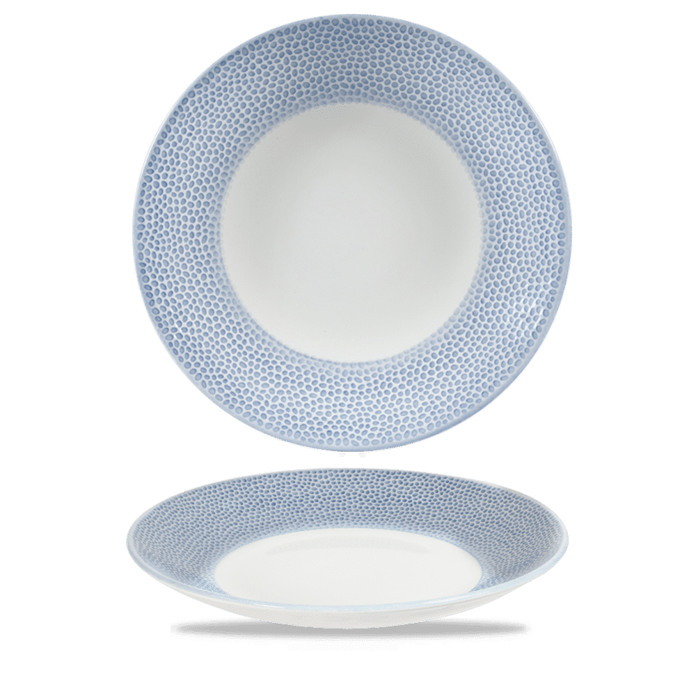 Isla Spinwash Ocean Blue  Deep Coupe Plate 10 5/8" Box 12