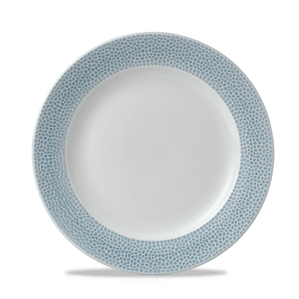 Isla Spinwash Ocean Blue Profile Footed Plate 10 1/4" Box 12