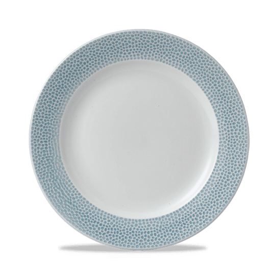 Isla Spinwash Ocean Blue Profile Footed Plate 10 1/4" Box of 12 (3-5 Working Days Delivery)