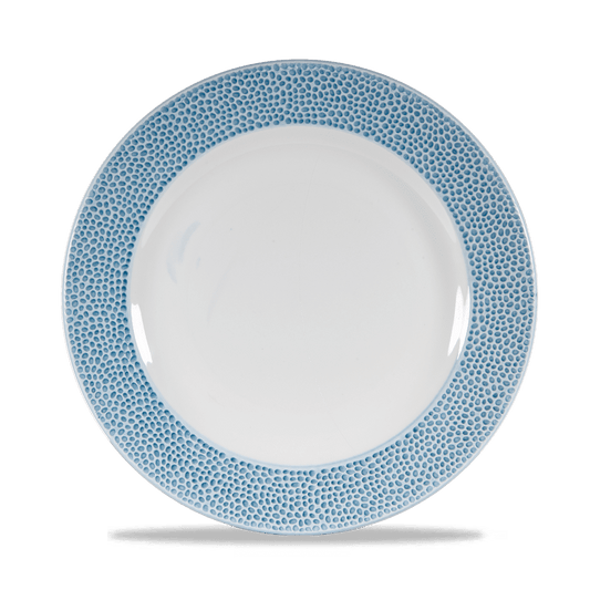 Isla Spinwash Ocean Blue Footed Plate 10 7/8" Box of 12 (3-5 Working Days Delivery)