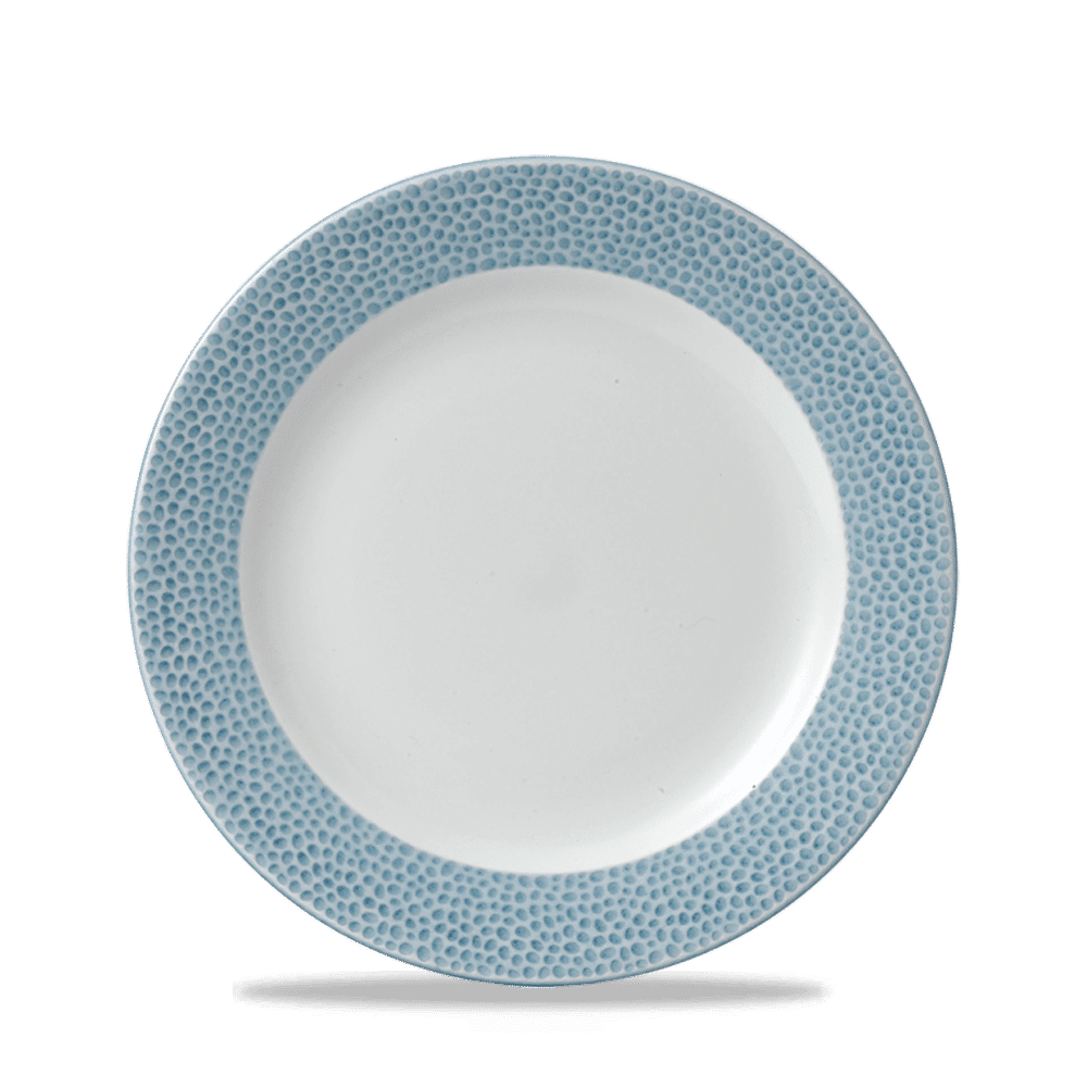 Isla Spinwash Ocean Blue Profile Footed Plate 9 1/8" Box 12