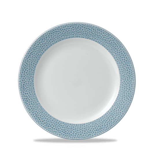 Isla Spinwash Ocean Blue Profile Footed Plate 9 1/8" Box of 12 (3-5 Working Days Delivery)