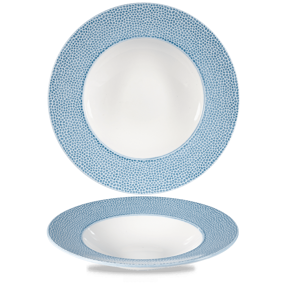 Isla Spinwash Ocean Blue  Wide Rim Bowl  11" Box 12