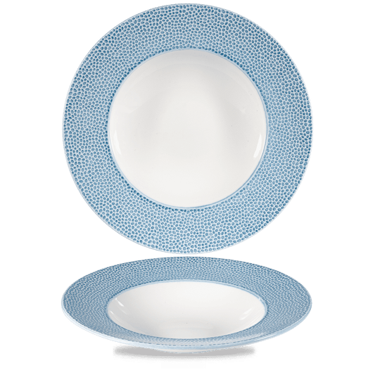 Isla Spinwash Ocean Blue Wide Rim Bowl 11" Box of 12 (3-5 Working Days Delivery)