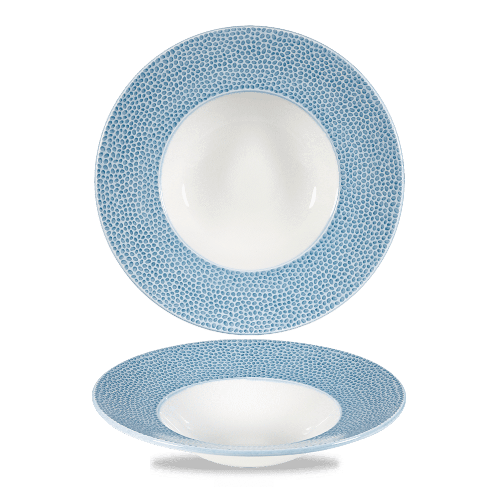 Isla Spinwash Ocean Blue  Wide Rim Bowl 9 1/2" Box 12