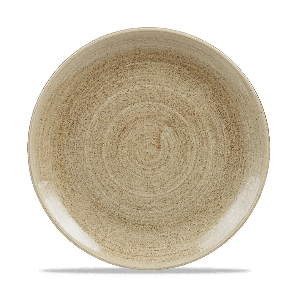 Stonecast Patina Antique Taupe Evolve Coupe Plate 10.25" Box 12