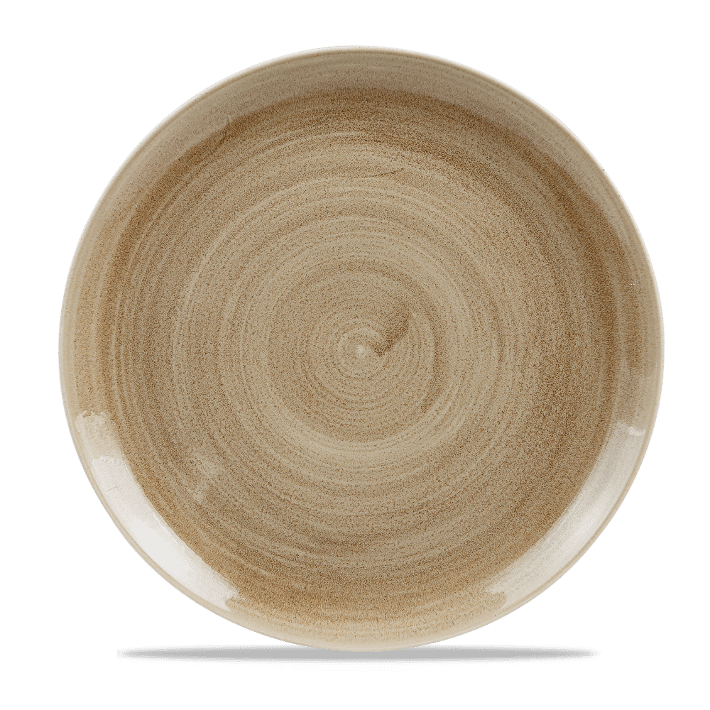Stonecast Patina Antique Taupe Evolve Coupe Plate 11.25" Box 12