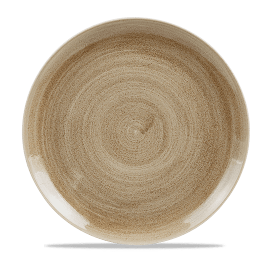 Stonecast Patina Antique Taupe Evolve Coupe Plate 11.25" Box of 12 (3-5 Working Days Delivery)
