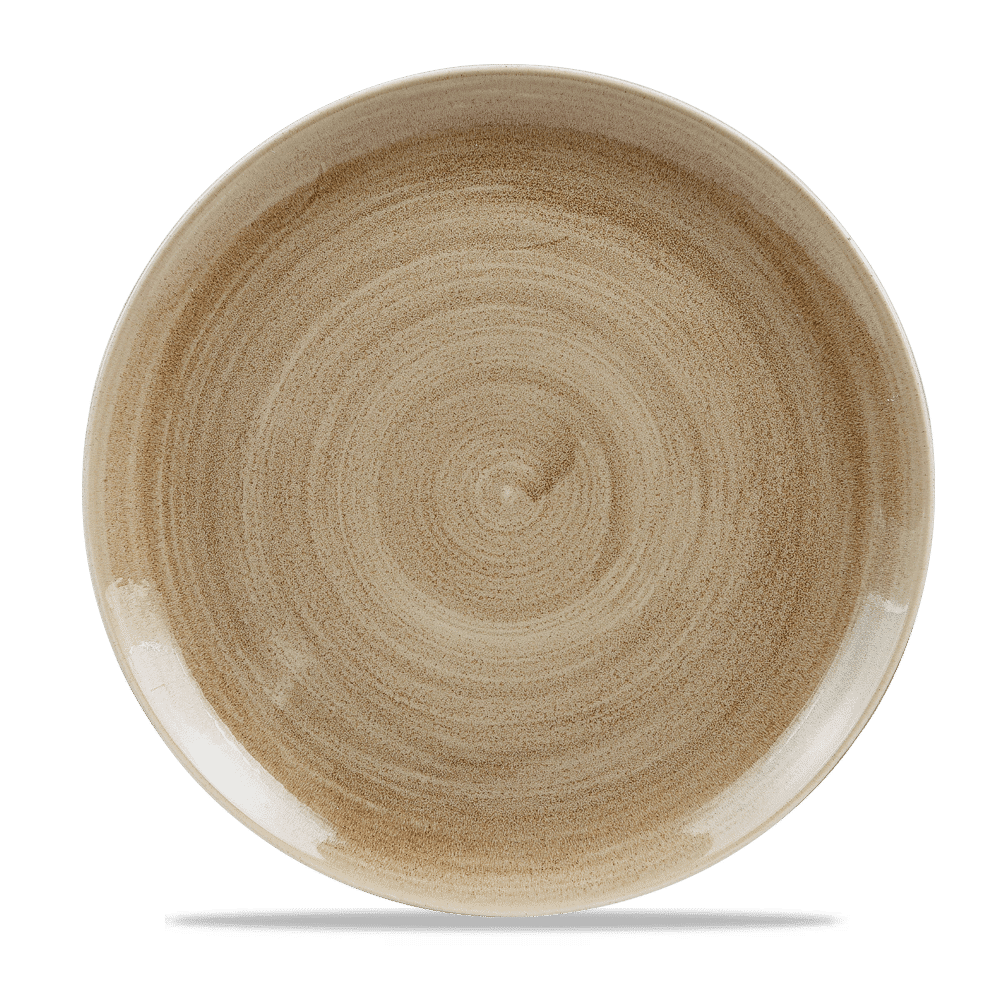 Stonecast Patina Antique Taupe Coupe Evolve Plate 12 3/4" Box 6