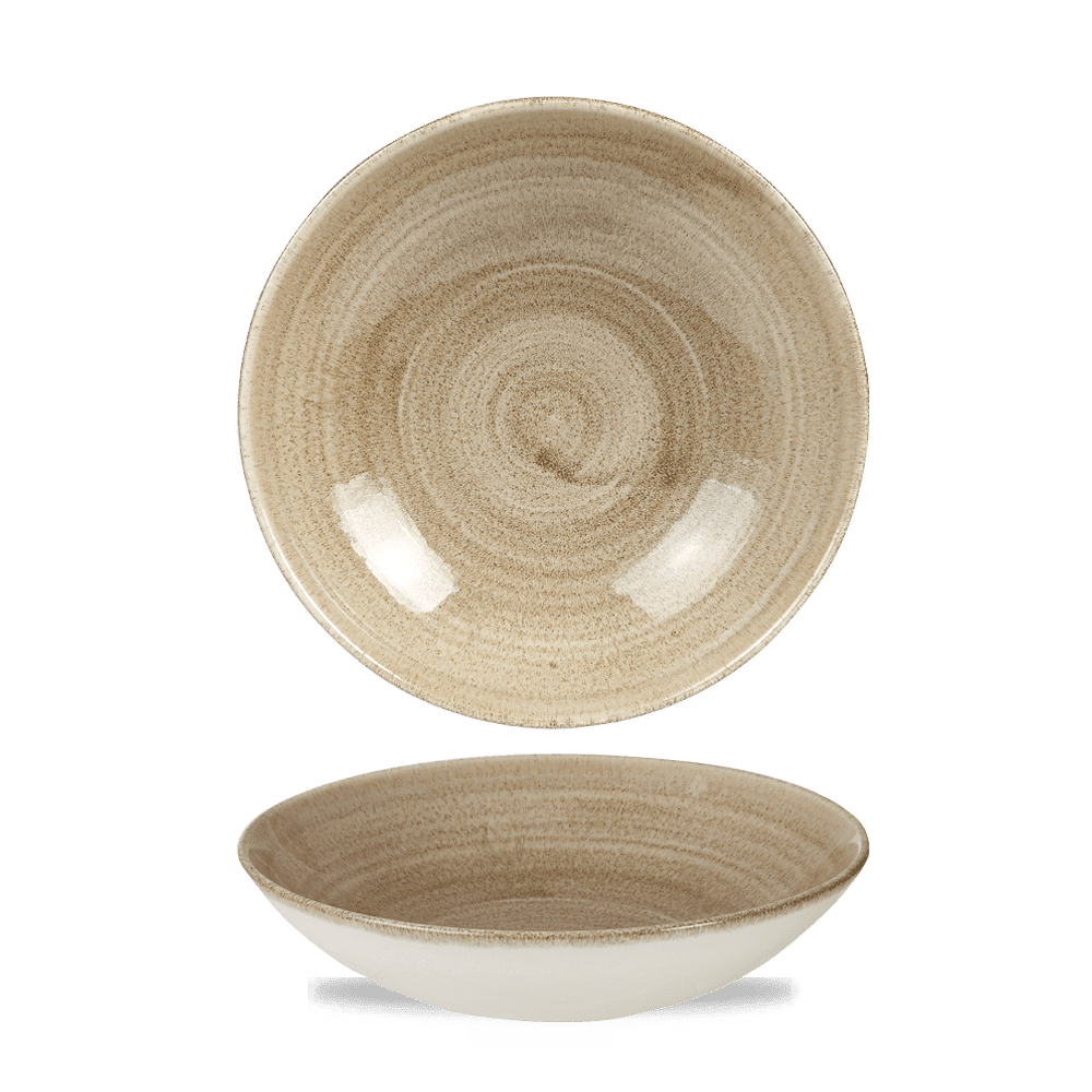 Stonecast Patina Antique Taupe Evolve Coupe Bowl 7.25" Box 12