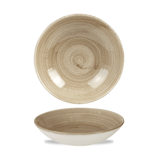 Stonecast Patina Antique Taupe Evolve Coupe Bowl 7.25" Box of 12 (3-5 Working Days Delivery)