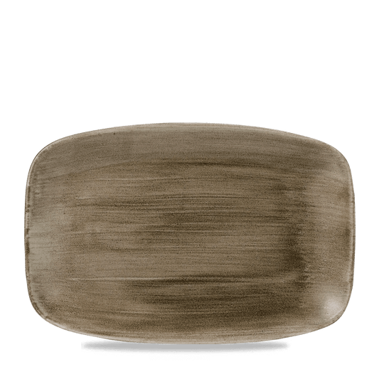 Stonecast Patina Antique Taupe Oblong Chefs Plate 12 X 7 4/5" Box of 6 (3-5 Working Days Delivery)
