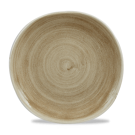 Stonecast Patina Antique Taupe Round Trace Plate 10 3/8" Box of 12 (3-5 Working Days Delivery)