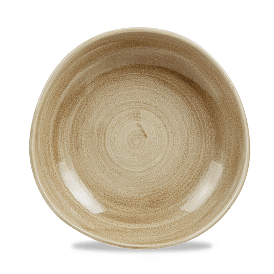 Stonecast Patina Antique Taupe Round Trace Bowl 9 7/8" Box of 12 (3-5 Working Days Delivery)